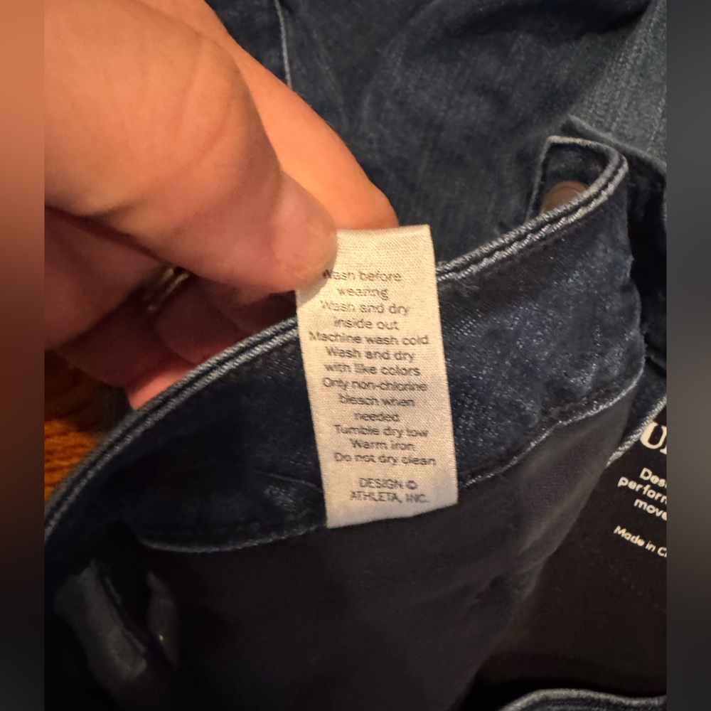 Athleta Sculptek denim jeans blue size 10 - Picture 5 of 10